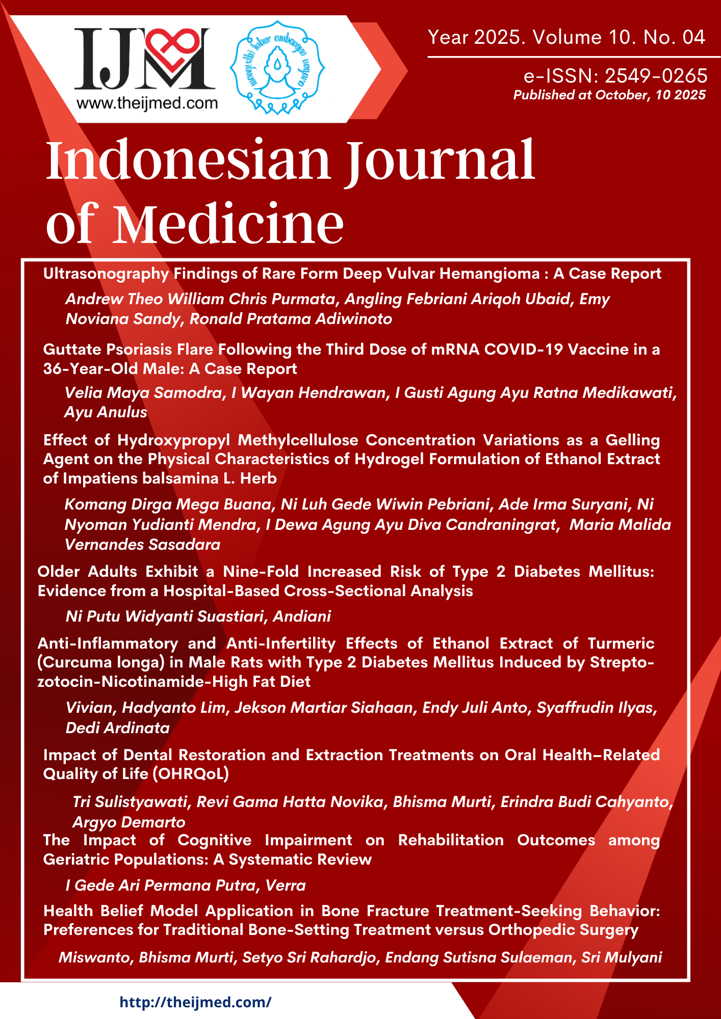 					View Vol. 10 No. 4 (2025)
				